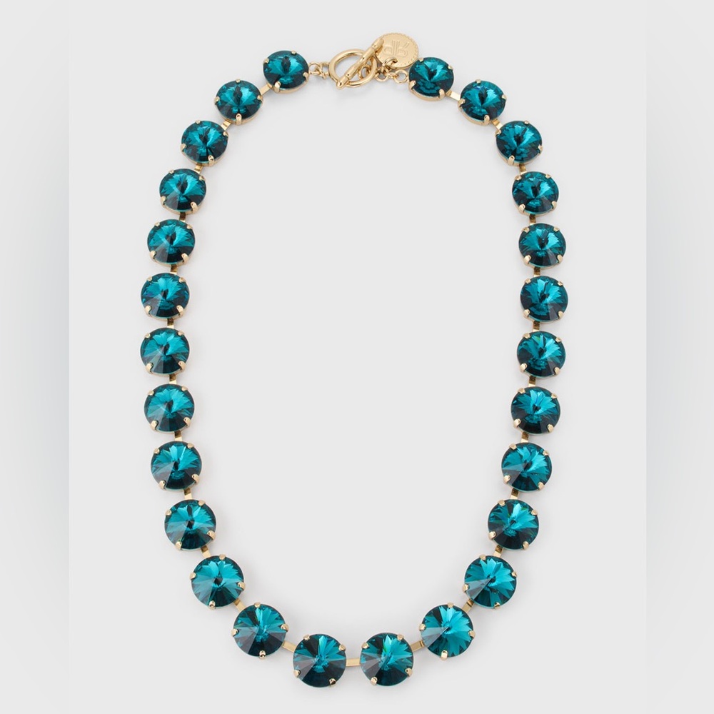 Rebekah Price Jamie Rivoli Crystal Toggle Necklace 🩵🩵🩵